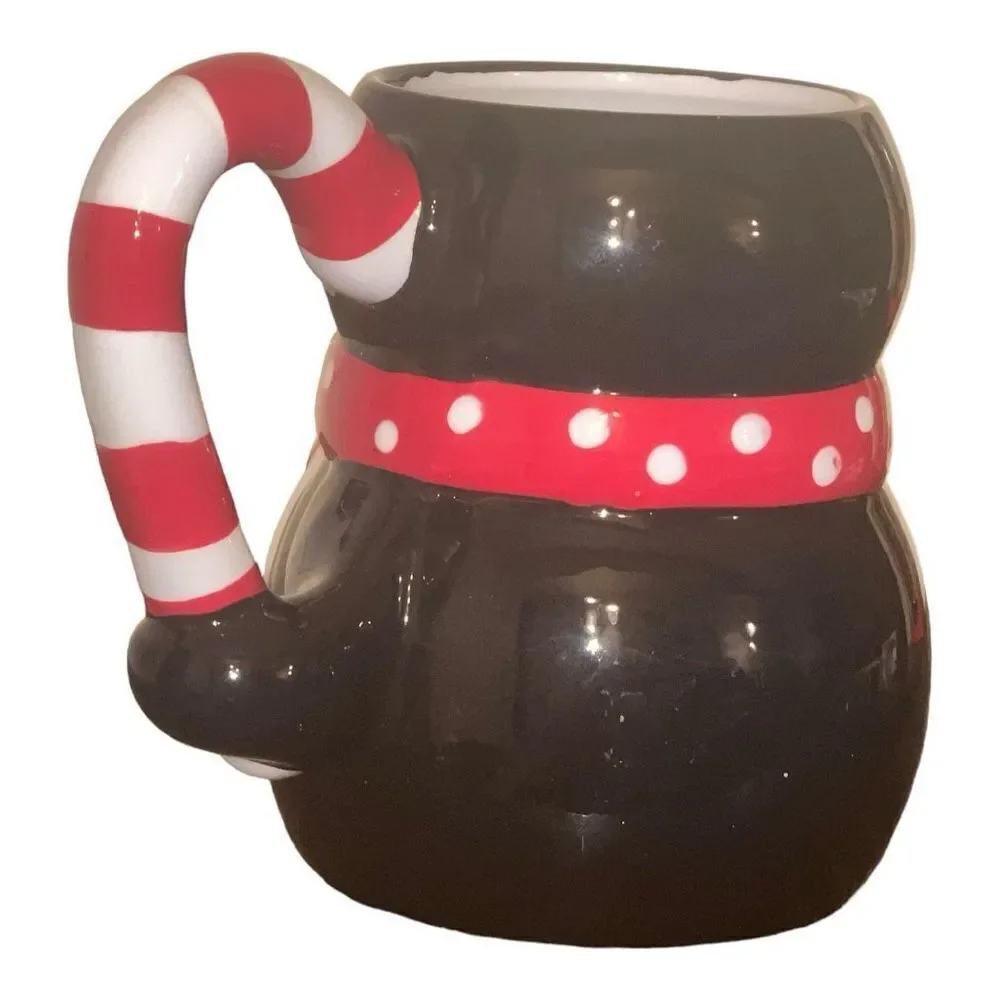 Pier 1 penguin holiday mug